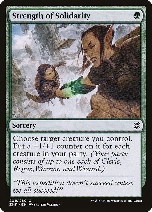 Strength of Solidarity (206) (Foil) - Zendikar Rising - Game On