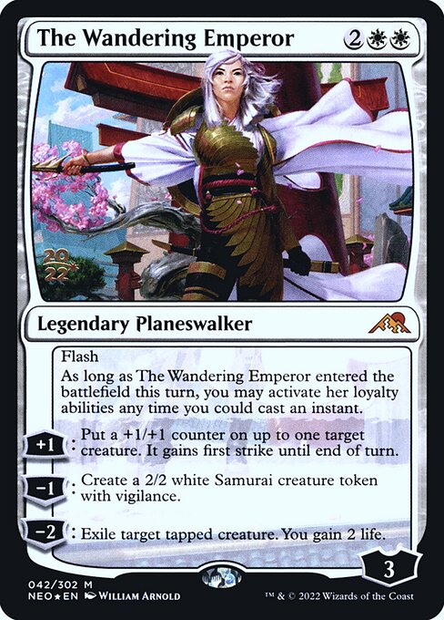 The Wandering Emperor (42s) (Foil) - Kamigawa: Neon Dynasty Promos - Game On