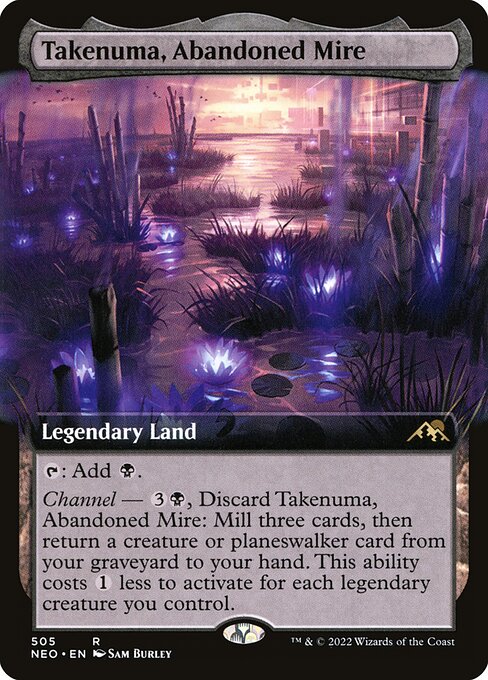 Takenuma, Abandoned Mire (505) - EXTENDED ART - Kamigawa: Neon Dynasty - Game On