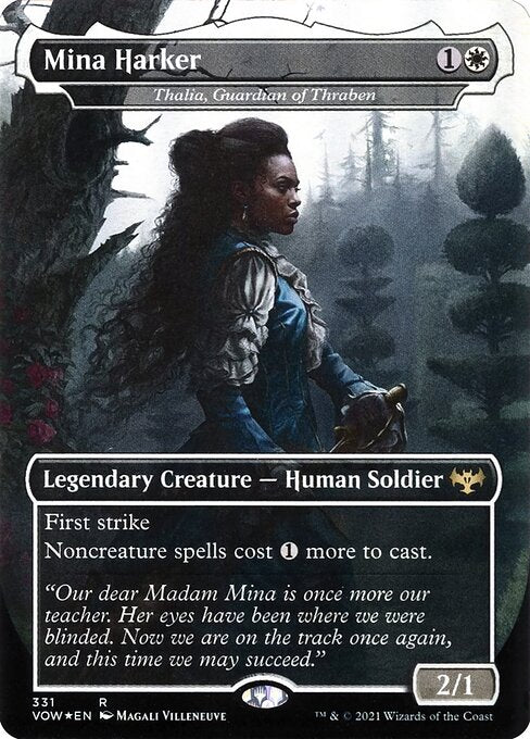 Thalia, Guardian of Thraben (331) - BORDERLESS - FULL ART (Foil) - Innistrad: Crimson Vow - Game On