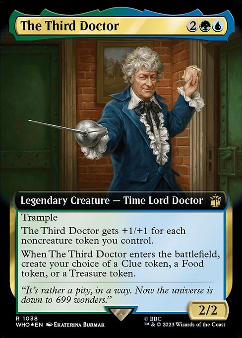 The Third Doctor (1038) - EXTENDED ART (Foil) - Doctor Who - Game On