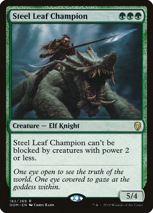 Steel Leaf Champion (182) (Foil) - Dominaria - Game On