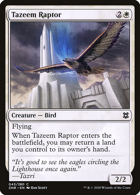 Tazeem Raptor (43) (Foil) - Zendikar Rising - Game On