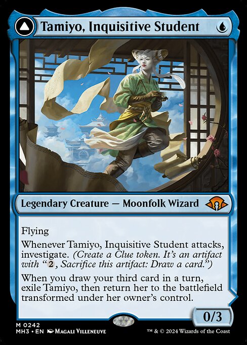 Tamiyo, Inquisitive Student // Tamiyo, Seasoned Scholar (242) - Modern Horizons 3 - Game On