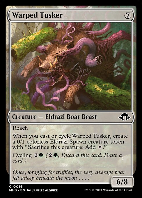 Warped Tusker (16) (Foil) - Modern Horizons 3 - Game On