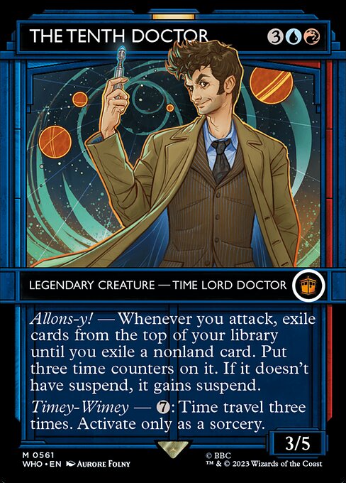 The Tenth Doctor (561) - BORDERLESS (Foil) - Doctor Who - Game On