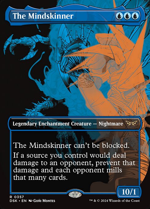 The Mindskinner (357) - BORDERLESS - FULL ART (Foil) - Duskmourn: House of Horror - Game On