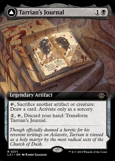 Tarrian's Journal // The Tomb of Aclazotz (371) - EXTENDED ART (Foil) - The Lost Caverns of Ixalan - Game On