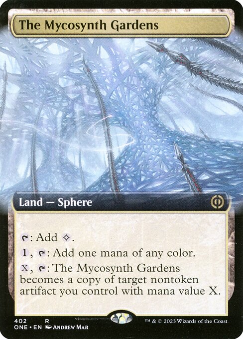 The Mycosynth Gardens (402) - EXTENDED ART (Foil) - Phyrexia: All Will Be One - Game On