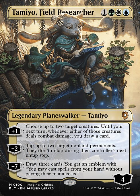 Tamiyo, Field Researcher (100) - BORDERLESS - Bloomburrow Commander - Game On