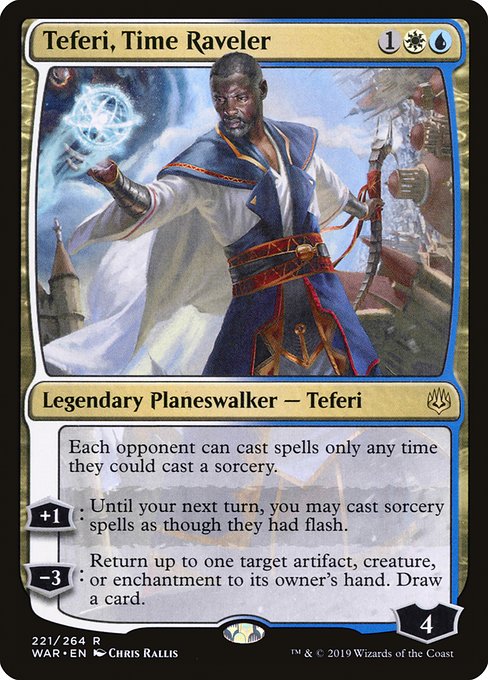 Teferi, Time Raveler (221) (Foil) - War of the Spark - Game On