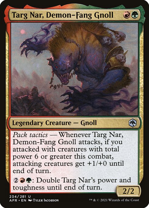 Targ Nar, Demon-Fang Gnoll (234) (Foil) - Adventures in the Forgotten Realms - Game On