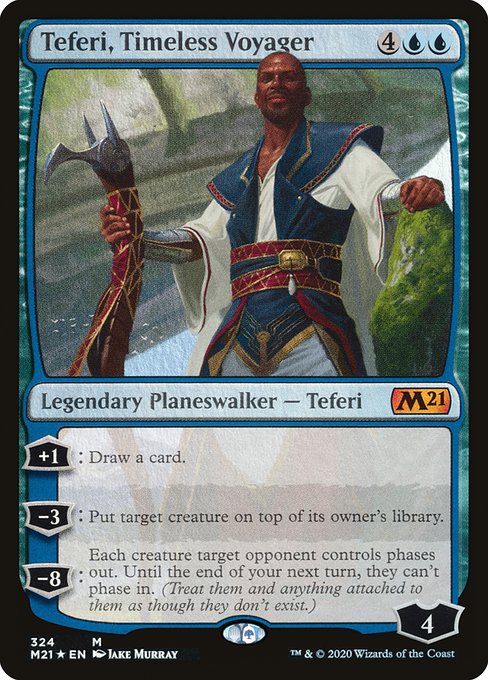 Teferi, Timeless Voyager (324) (Foil) - Core Set 2021 - Game On