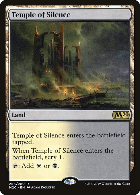 Temple of Silence (256) (Foil) - Core Set 2020 - Game On