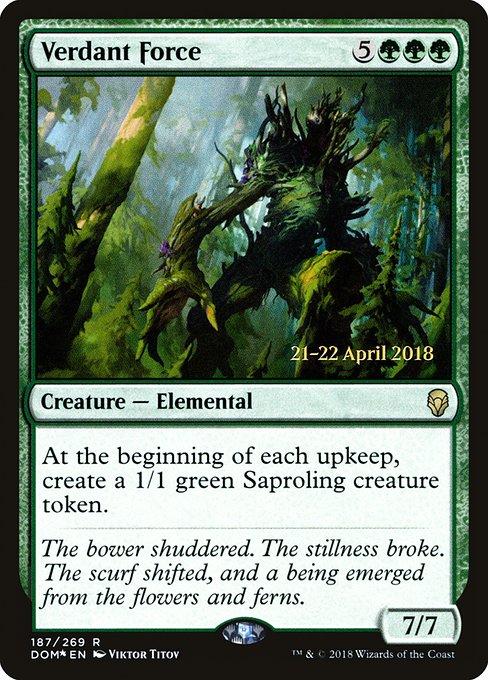 Verdant Force (187s) (Foil) - Dominaria Promos - Game On