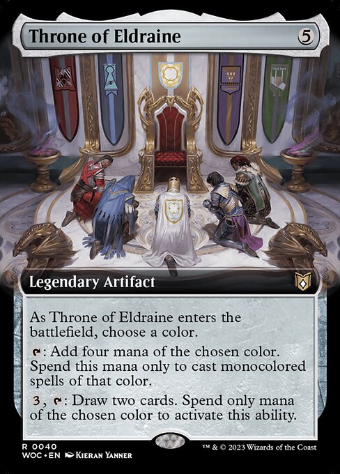 Throne of Eldraine (40) - EXTENDED ART (Foil) - Wilds of Eldraine Commander - Game On