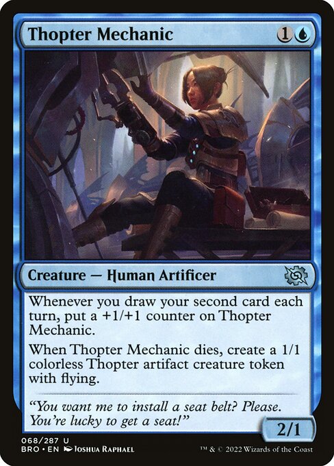 Thopter Mechanic (68) (Foil) - The Brothers' War - Game On