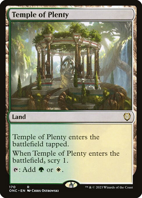 Temple of Plenty (170) - Phyrexia: All Will Be One Commander - Game On