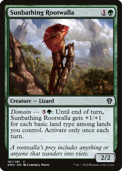 Sunbathing Rootwalla (181) (Foil) - Dominaria United - Game On