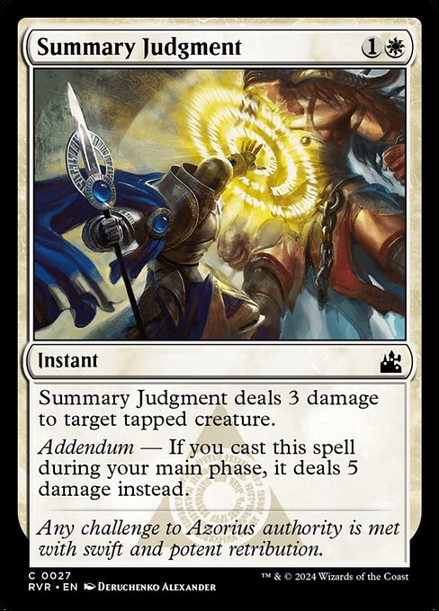 Summary Judgment (27) (Foil) - Ravnica Remastered - Game On