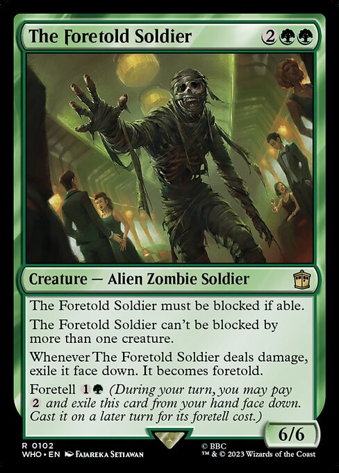 The Foretold Soldier (102) (Foil) - Doctor Who - Game On