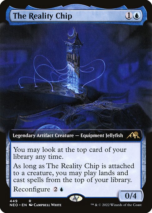 The Reality Chip (449) - EXTENDED ART (Foil) - Kamigawa: Neon Dynasty - Game On