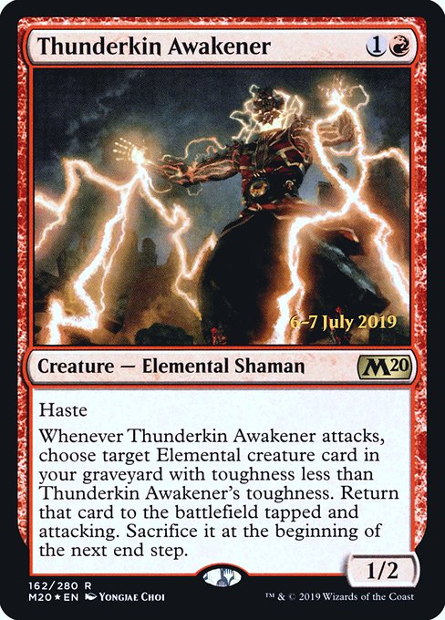 Thunderkin Awakener (162s) (Foil) - Core Set 2020 Promos - Game On