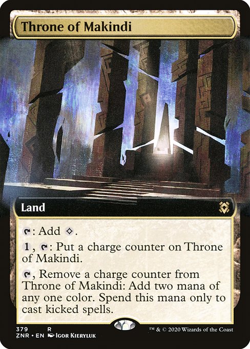 Throne of Makindi (379) - EXTENDED ART (Foil) - Zendikar Rising - Game On