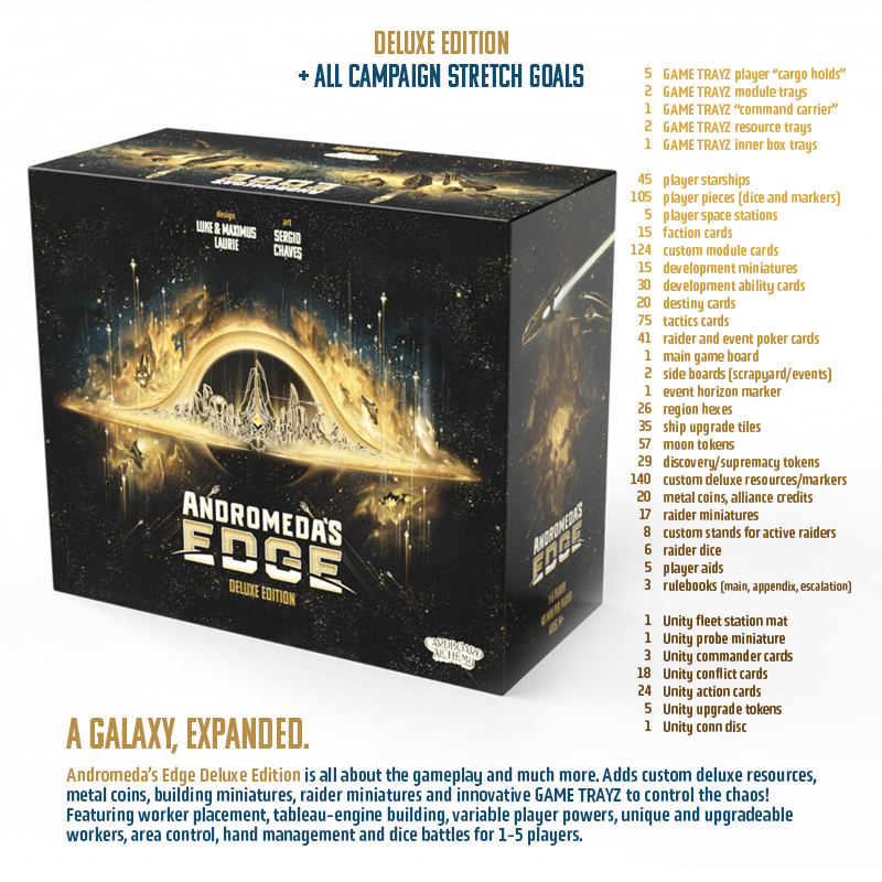 Andromeda's Edge Deluxe All in Kickstarter - Worker Placement - Game On