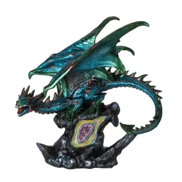 Teal Dragon on Geode Rock - Game On