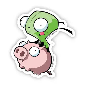 The Gir Riding A Shadowhog Sticker - Game On