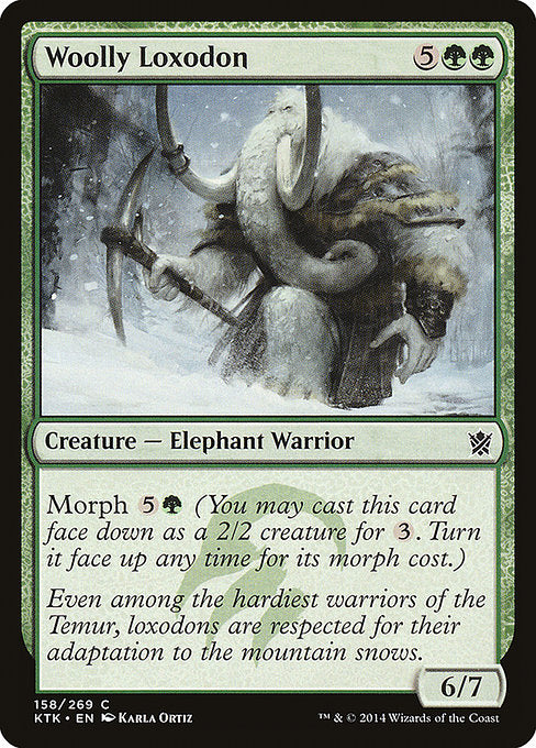 Woolly Loxodon (158) (Foil) - Khans of Tarkir - Game On