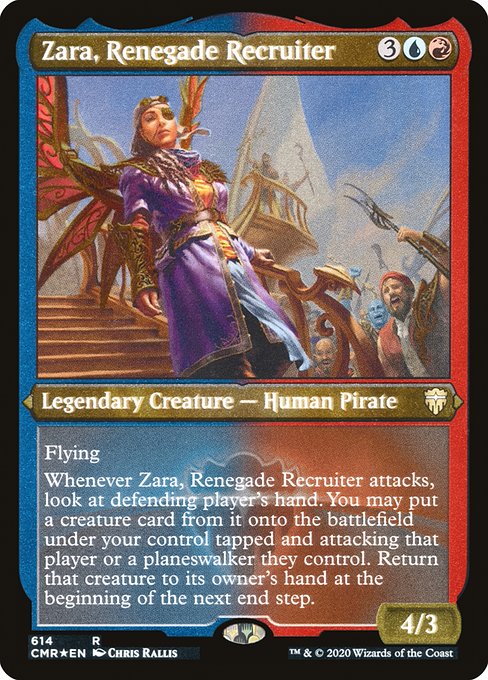 Zara, Renegade Recruiter (614) (Foil) - Commander Legends - Game On