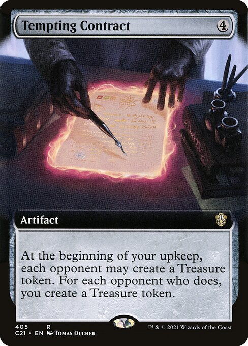 Tempting Contract (405) - EXTENDED ART - Commander 2021 - Game On