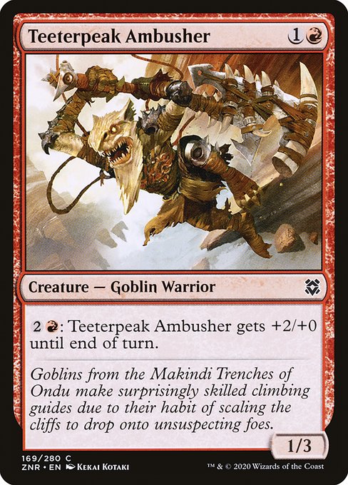 Teeterpeak Ambusher (169) (Foil) - Zendikar Rising - Game On