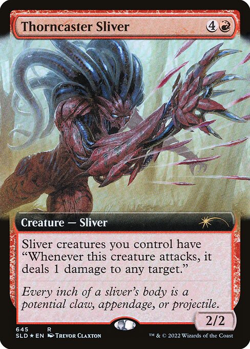 Thorncaster Sliver (645) - EXTENDED ART (Foil) - Secret Lair Drop - Game On