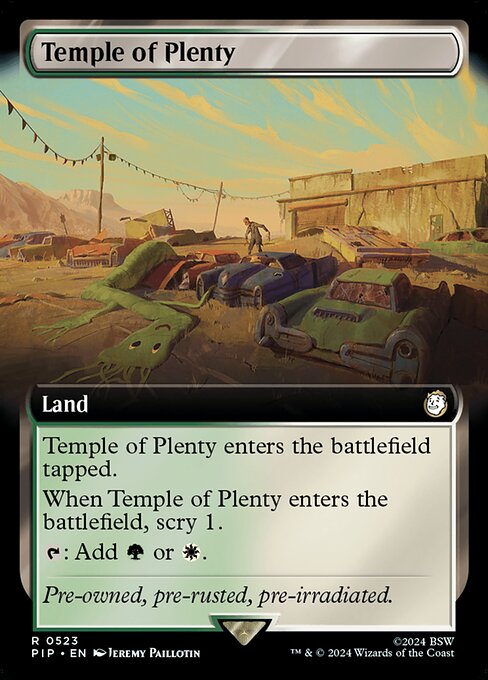 Temple of Plenty (523) - EXTENDED ART (Foil) - Fallout - Game On