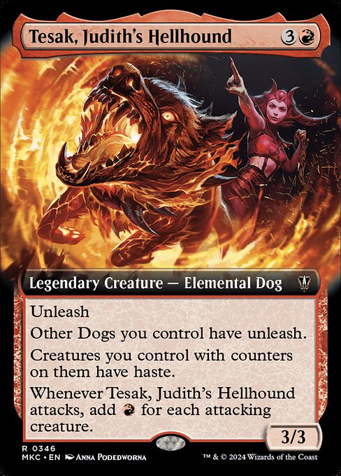 Tesak, Judith's Hellhound (346) - EXTENDED ART - Murders at Karlov Manor Commander - Game On