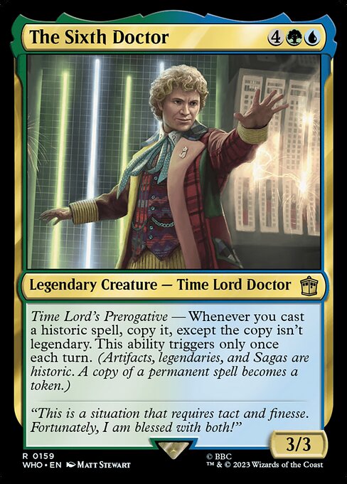 The Sixth Doctor (159) (Foil) - Doctor Who - Game On