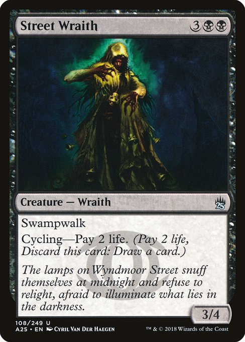 Street Wraith (108) (Foil) - Masters 25 - Game On