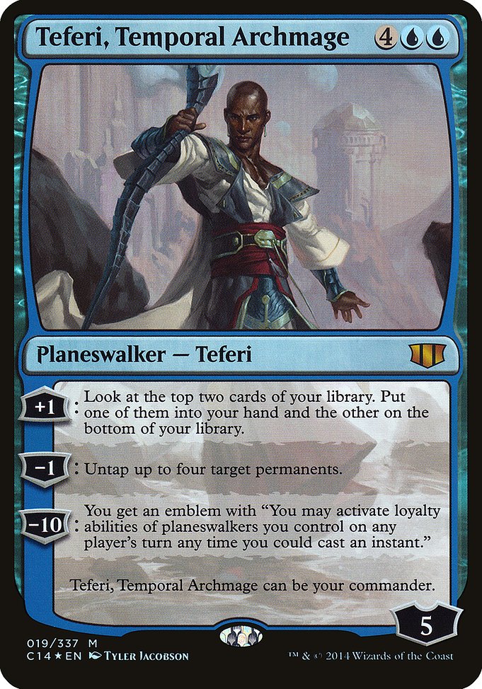 Teferi, Temporal Archmage (19) - OVERSIZE (Foil) - Commander 2014 Oversized - Game On