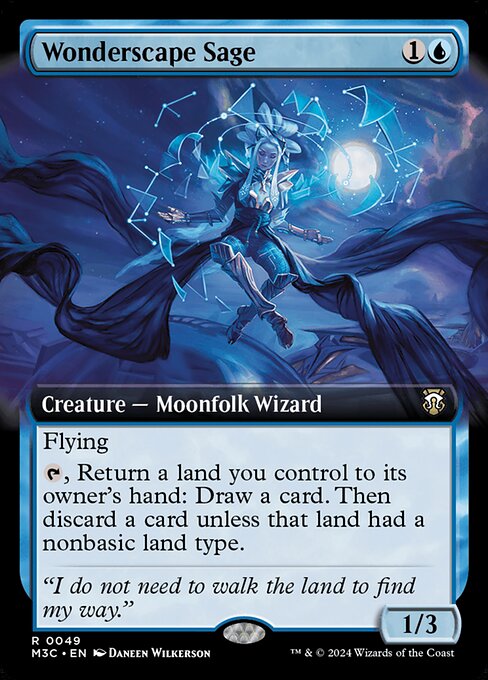 Wonderscape Sage (49) - EXTENDED ART - Modern Horizons 3 Commander - Game On