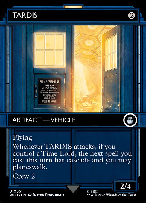 TARDIS (551) - BORDERLESS (Foil) - Doctor Who - Game On