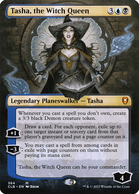 Tasha, the Witch Queen (364) - BORDERLESS (Foil) - Commander Legends: Battle for Baldur's Gate - Game On