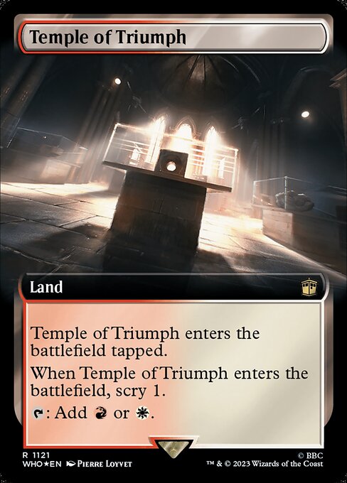 Temple of Triumph (1121) - EXTENDED ART (Foil) - Doctor Who - Game On