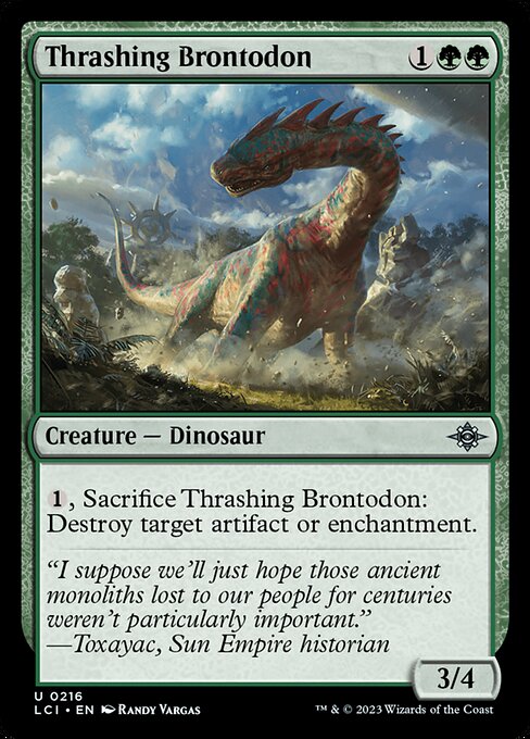 Thrashing Brontodon (216) - The Lost Caverns of Ixalan - Game On