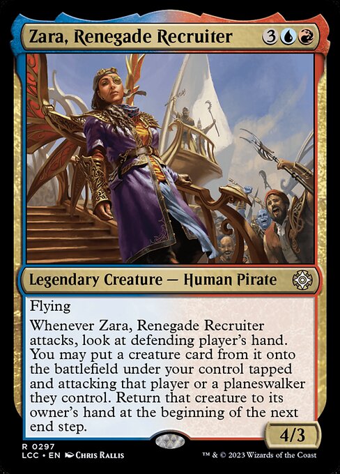 Zara, Renegade Recruiter (297) - The Lost Caverns of Ixalan Commander - Game On