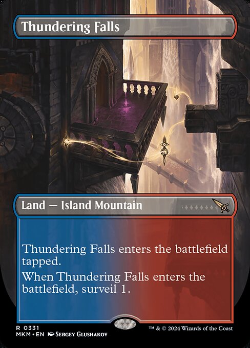 Thundering Falls (331) - BORDERLESS (Foil) - Murders at Karlov Manor - Game On