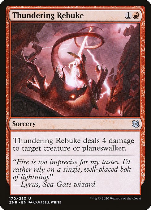 Thundering Rebuke (170) (Foil) - Zendikar Rising - Game On