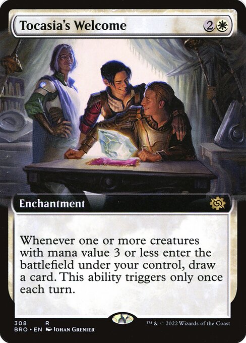 Tocasia's Welcome (308) - EXTENDED ART (Foil) - The Brothers' War - Game On